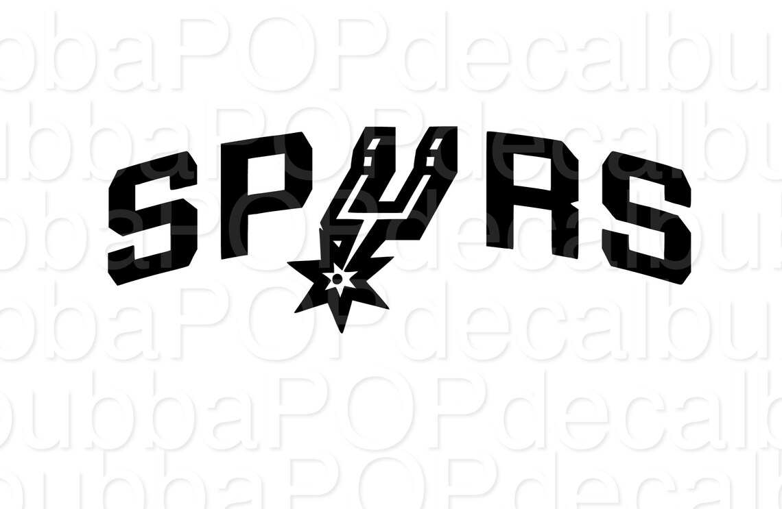 San Antonio Spurs Decal Spurs Car Vinyl Decal Vinyl Sticker Etsy