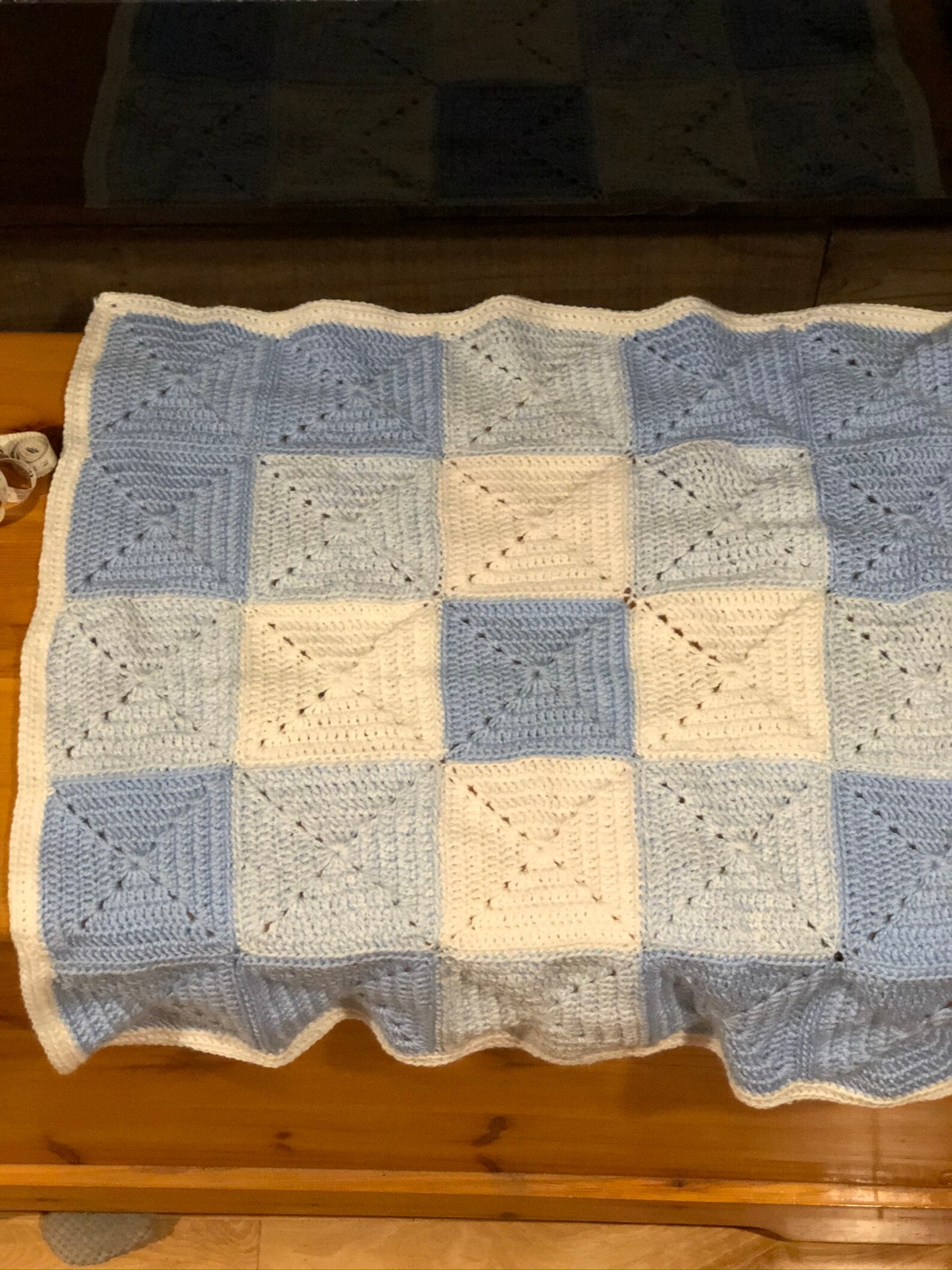 Baby Boy Blue Blanket Etsy