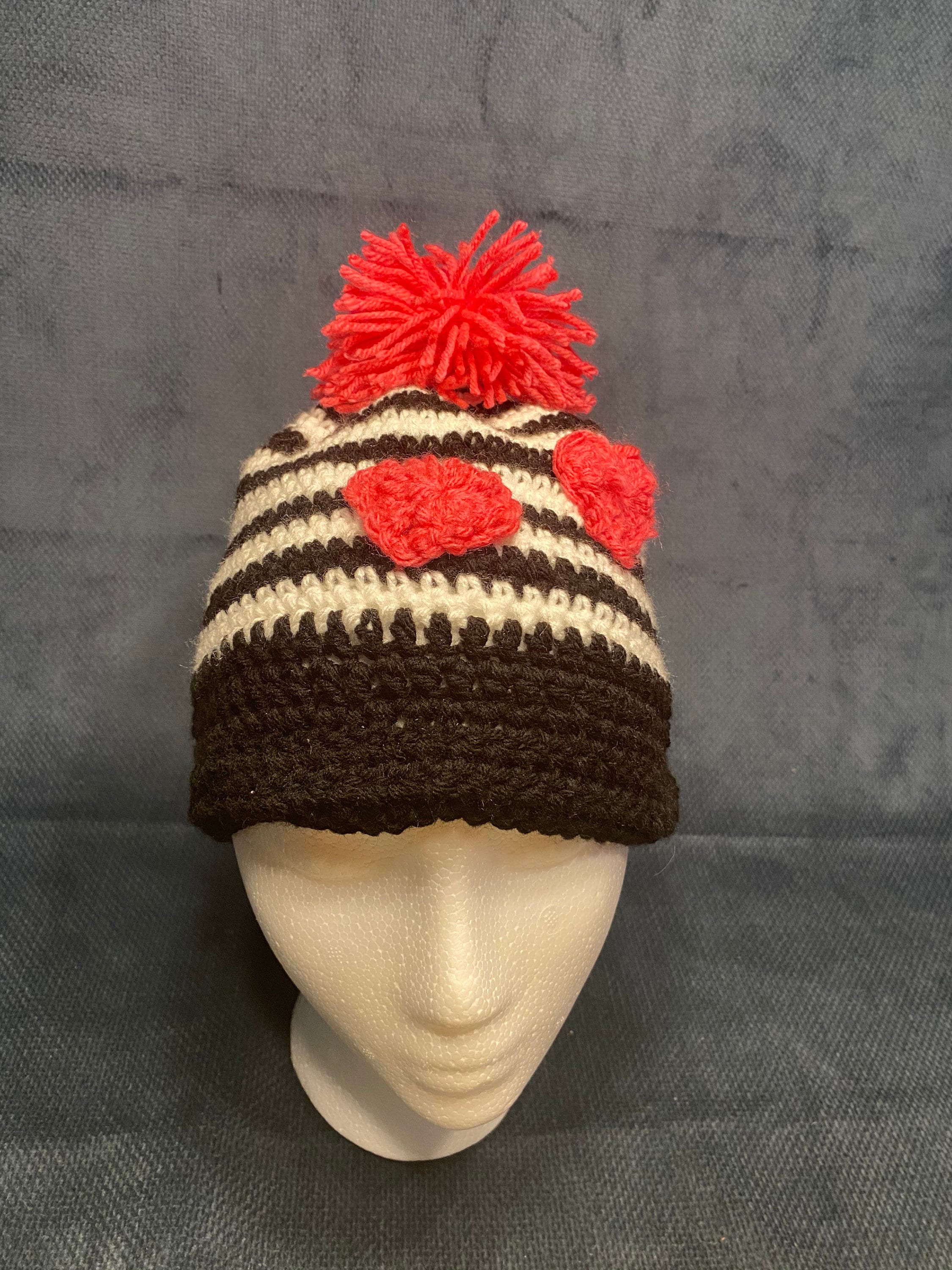 Valentine Hat Heart Hat Valentine's Day Hat Winter Etsy