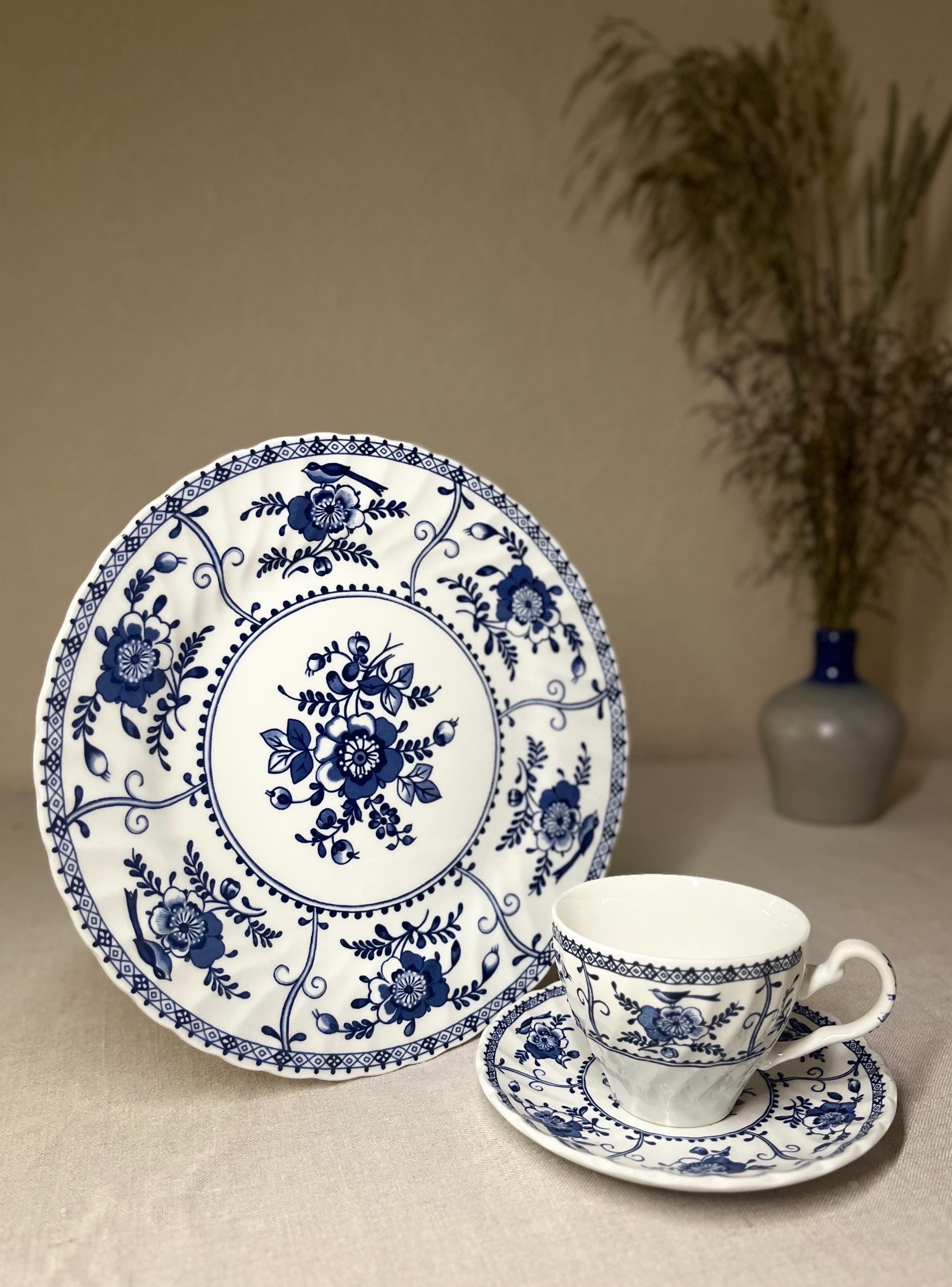 Johnson bros blue and white dinnerware - Etsy 日本