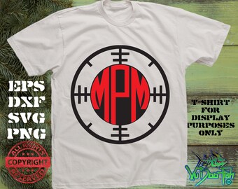 Download Gun Monogram Svg Etsy