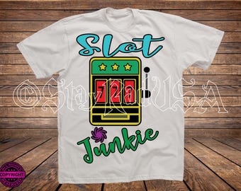 Slot Junkie. File SVG da tagliare o stampare digitalmente.