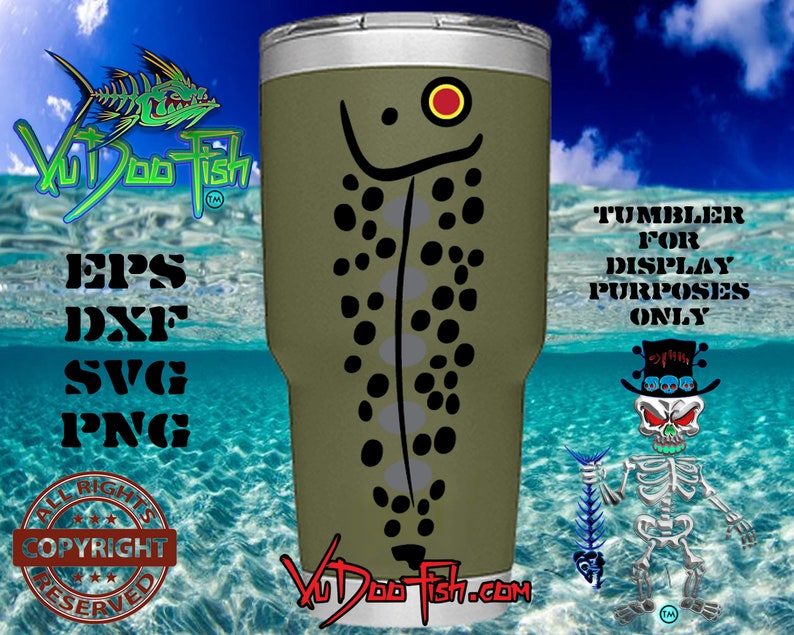 Download Fishing Lure Pattern Fish Scales for Tumblers SVG. Digital ...
