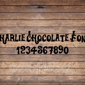 Charley Chocolate. System Installable Font TTF