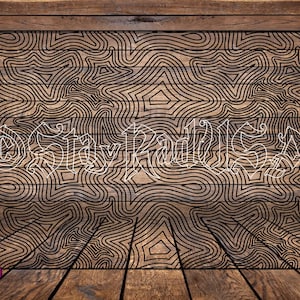 Topography , Panel, SVG. Digital Cut or Print files. 9" x 14"