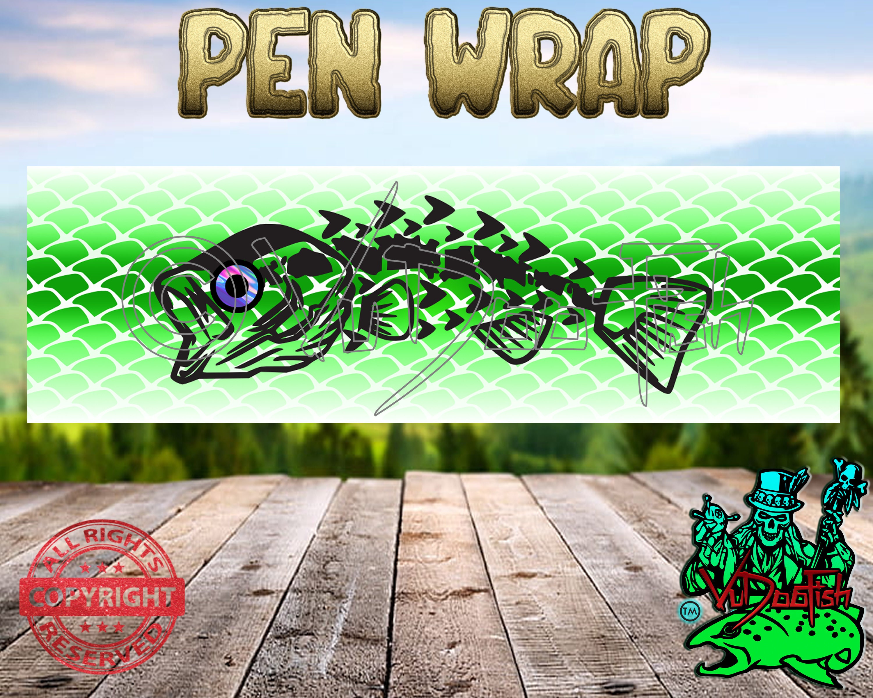 Fish Lure Pen Wrap 