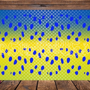 Dorado Fish Scale Pattern,   Digital Print file.