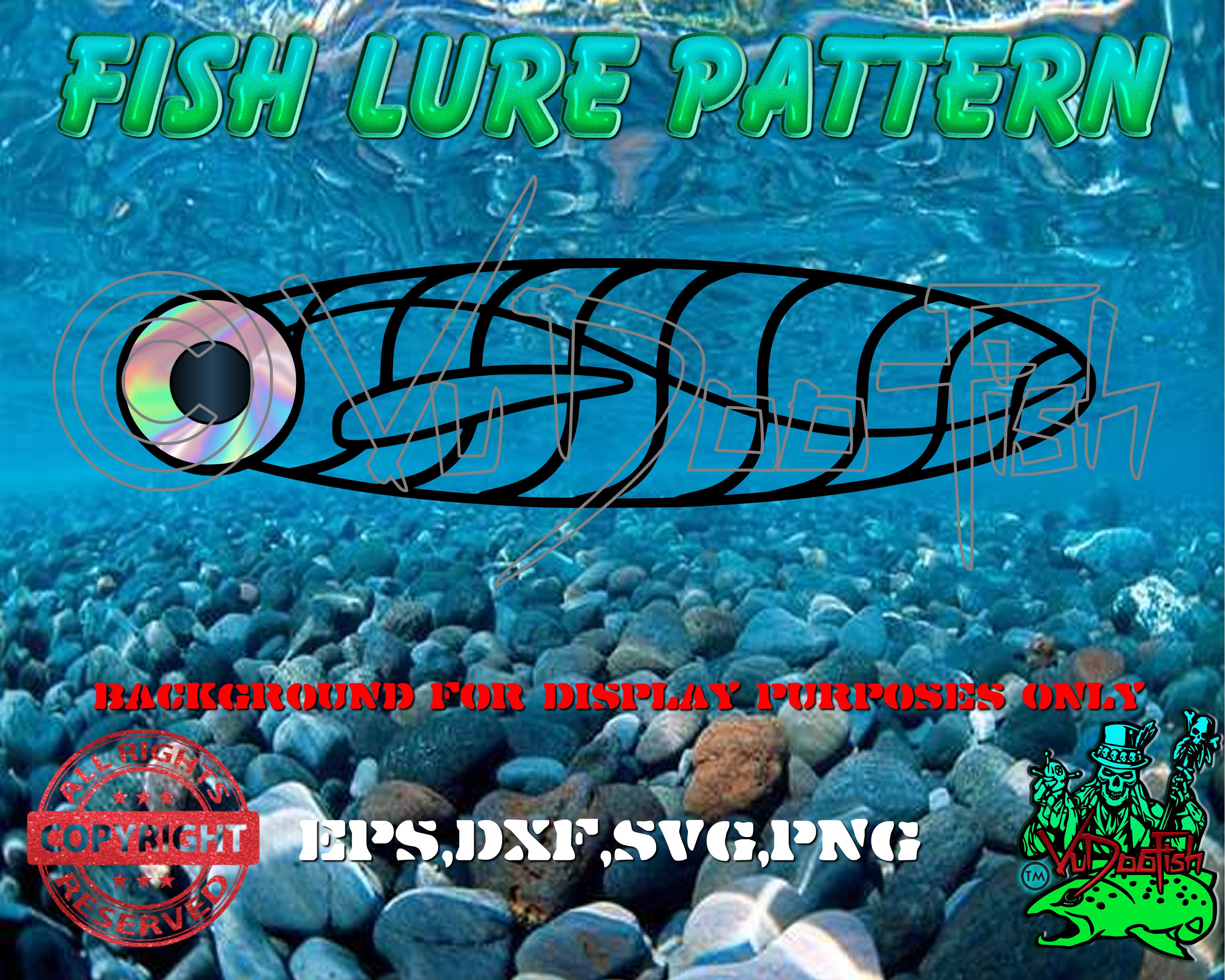 Fishing Lure Paint Pattern Fish Scales SVG. Digital Cut or | Etsy