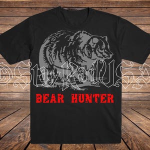 Bear Hunter. SVG Digital Cut or Print files.