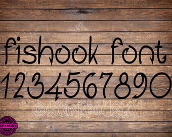 Fishhook.  System Installable Font TTF