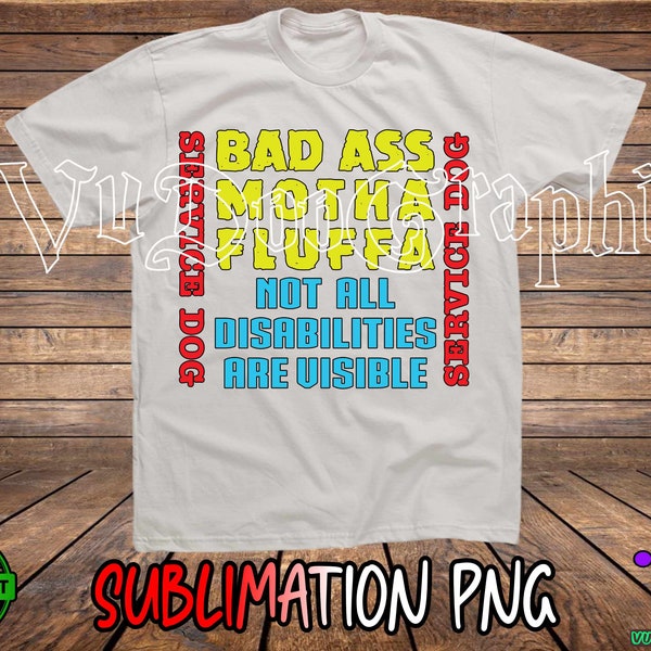 Bad Ass Motha Fluffa, PNG, Sublimation ,  Digital Print file.