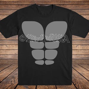 6-pack buikspieren voor heren. Digitale SVG-bestanden voor knippen of afdrukken.
