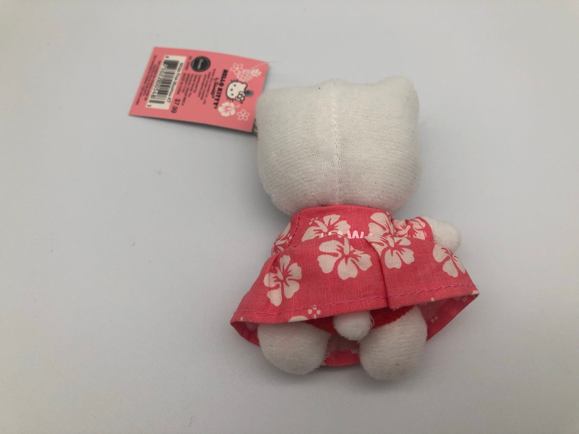 Hello Kitty Plush Doll key chain HAWAII Rare F/S Etsy