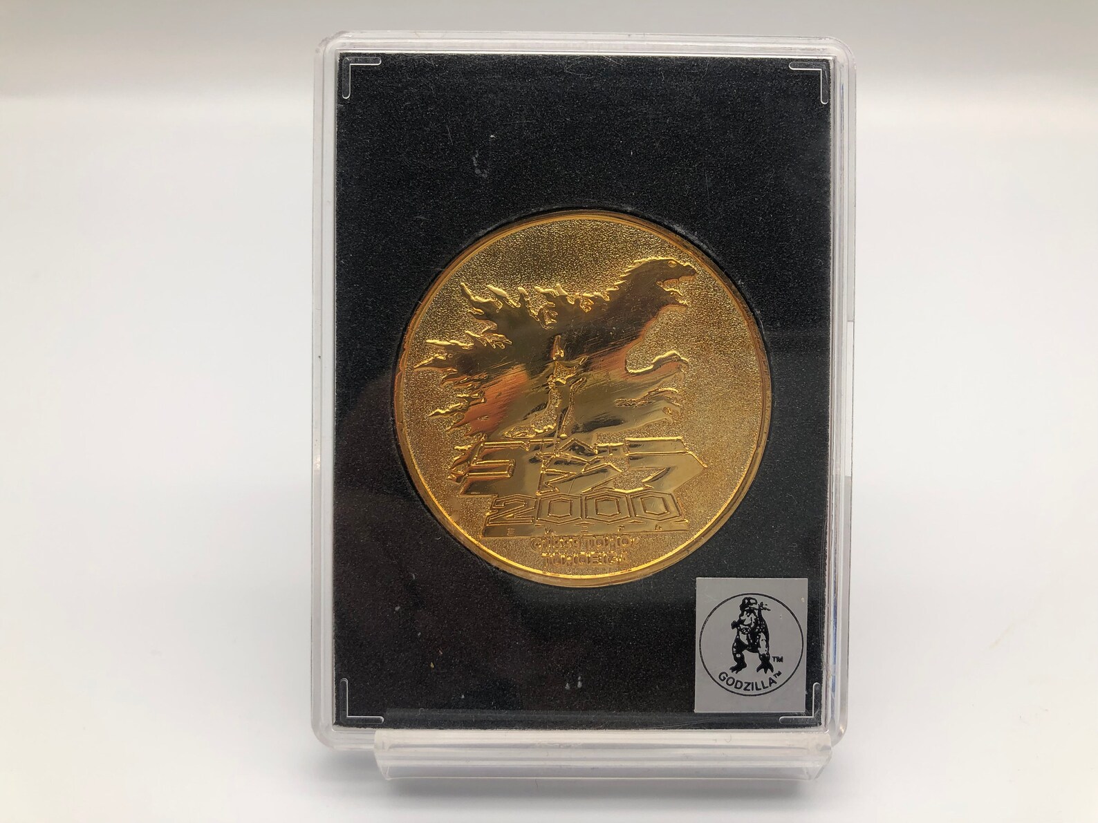 Godzilla Medal Coin Movie theater Limited Rare Vintage 1999 Etsy