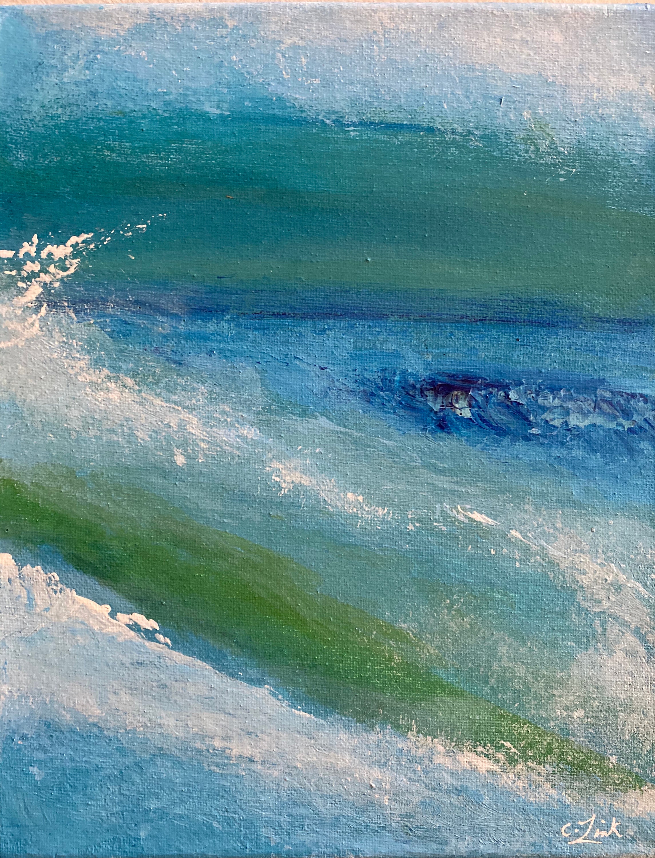 Acrylic Painting of Ocean Abstract Painting of Ocean Etsy