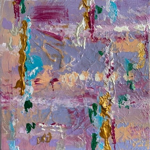 Abstract Painting on Canvas, Small Abstract Art, 6x6 Painting, Abstract Painting, Small Abstract Painting,