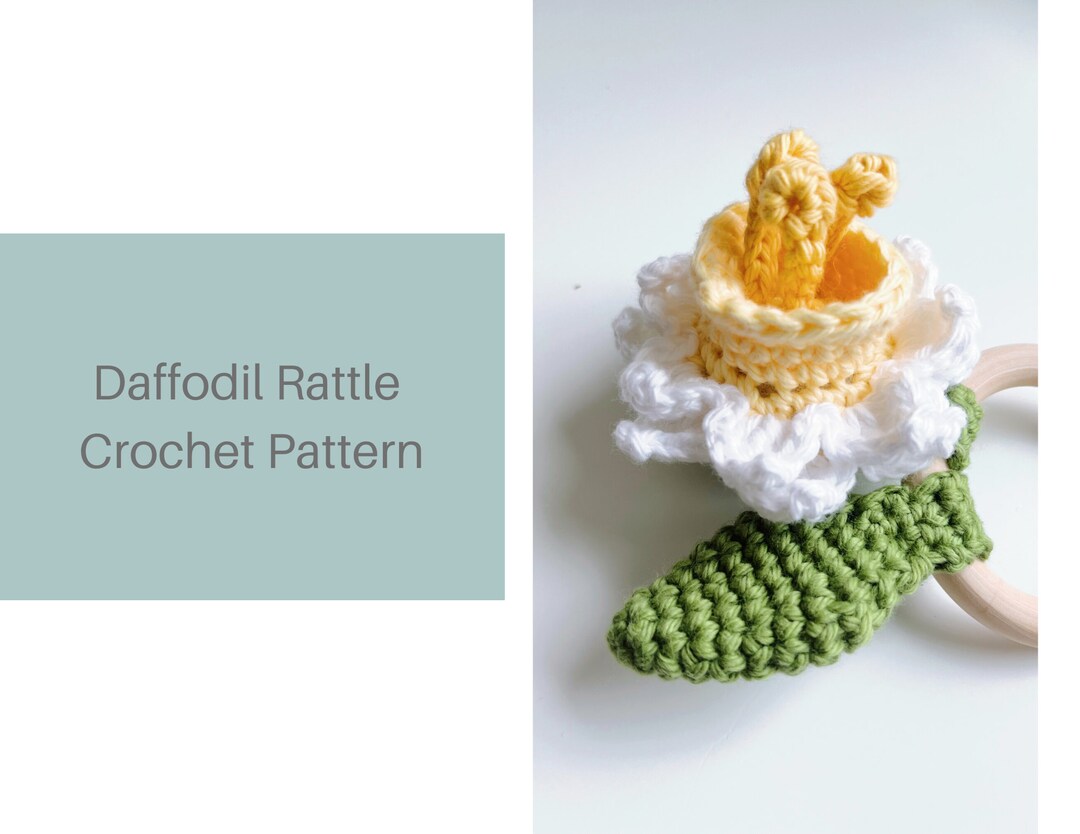 PDF Pattern: Daffodil Crochet Baby Rattle - Etsy