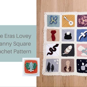 Patrón en PDF: Patrón de ganchillo para el peluche cuadrado de la abuela de The Eras