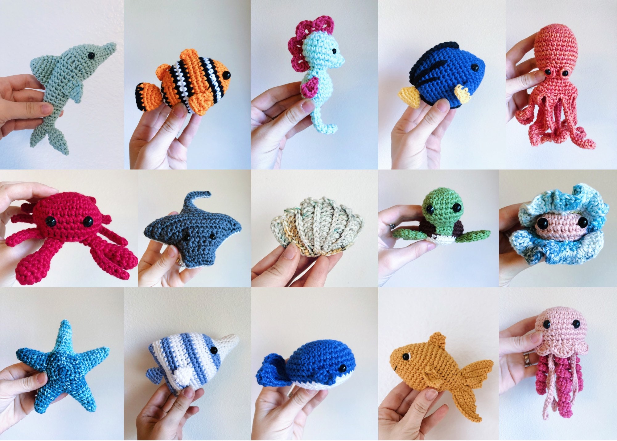 Crochet Sea Creatures and Fish Plush Toys -  Norway