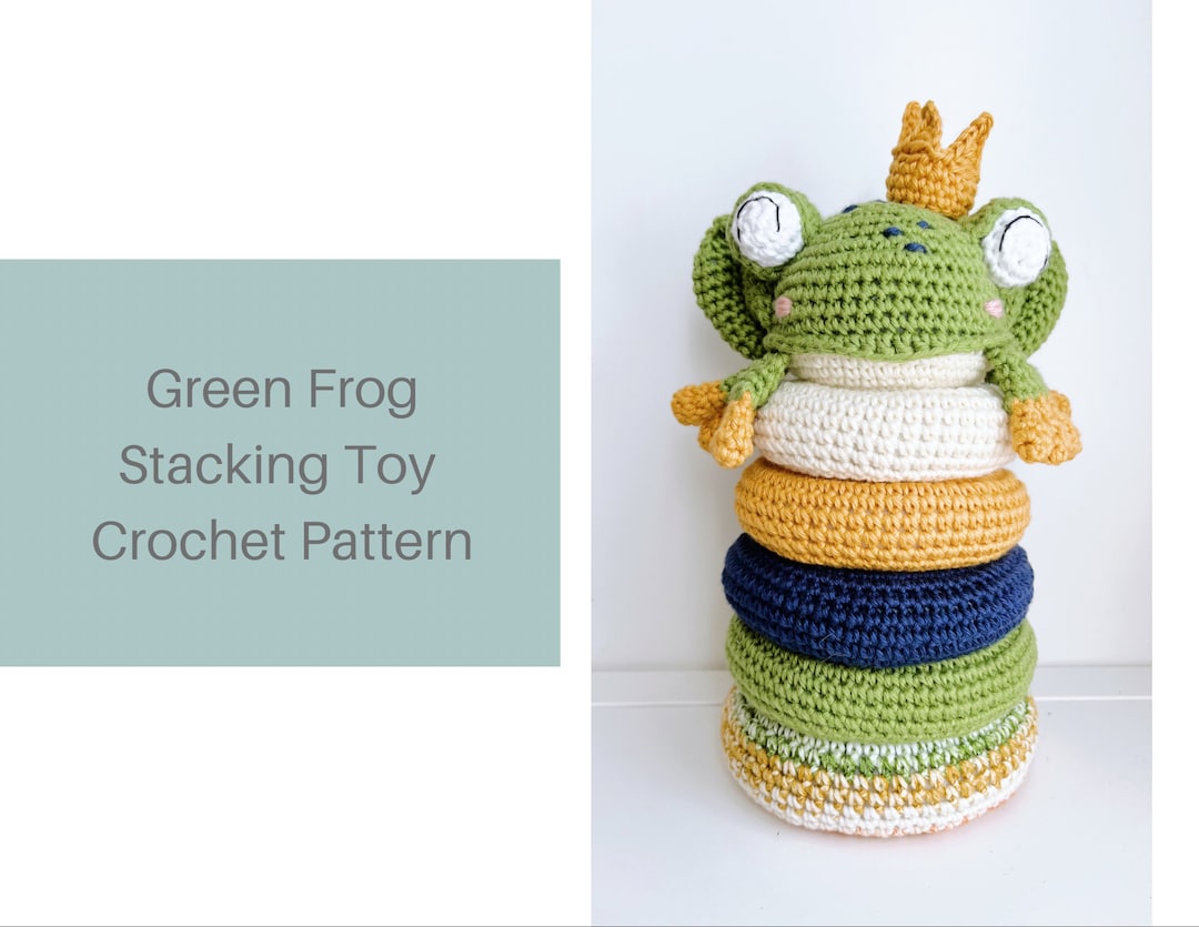 PDF Pattern: Green Frog Crochet Stacking Ring Toy - Etsy