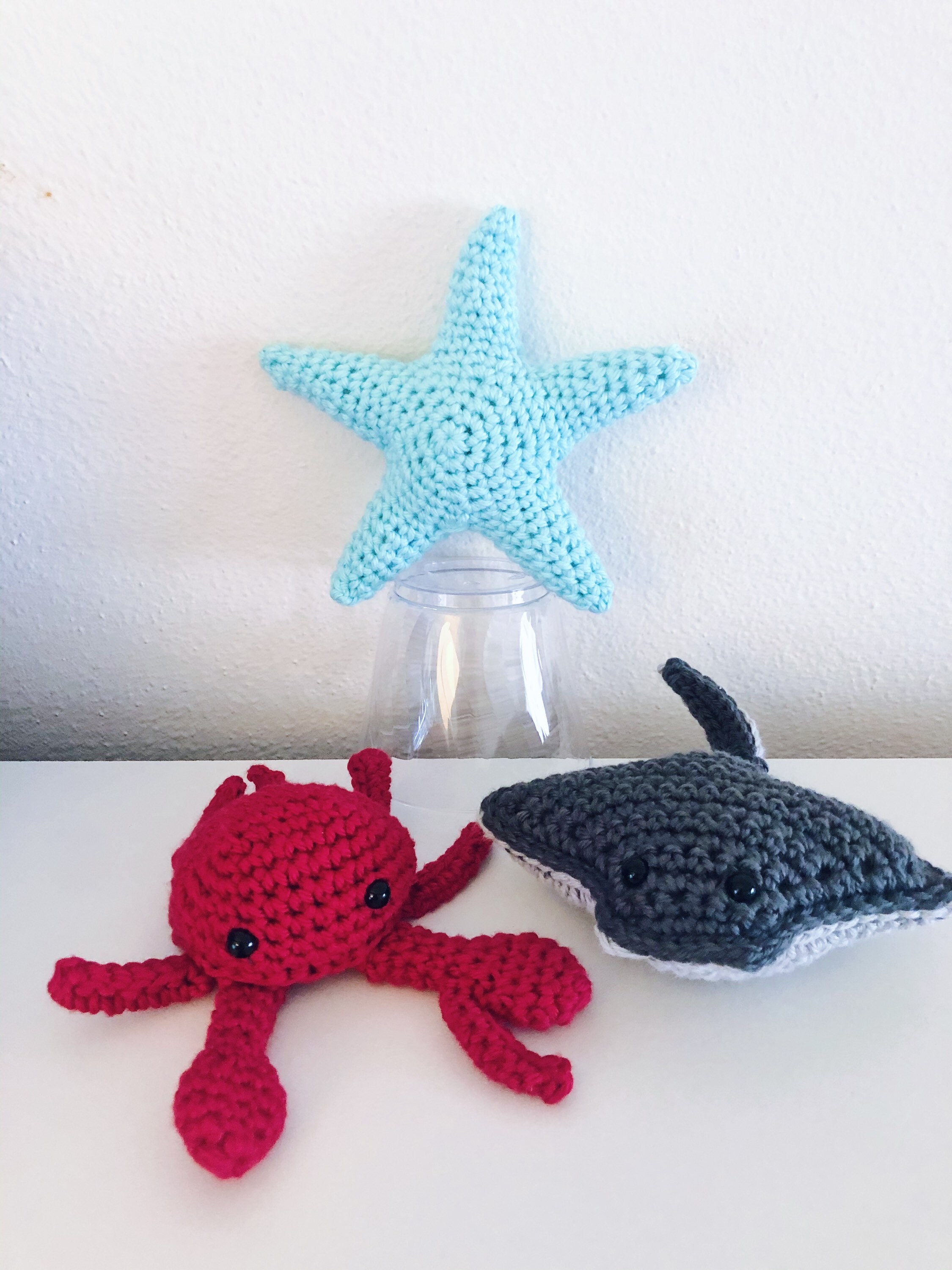 Crochet Fish Bowl Baby and Toddler Toy with Sea Creatures Etsy