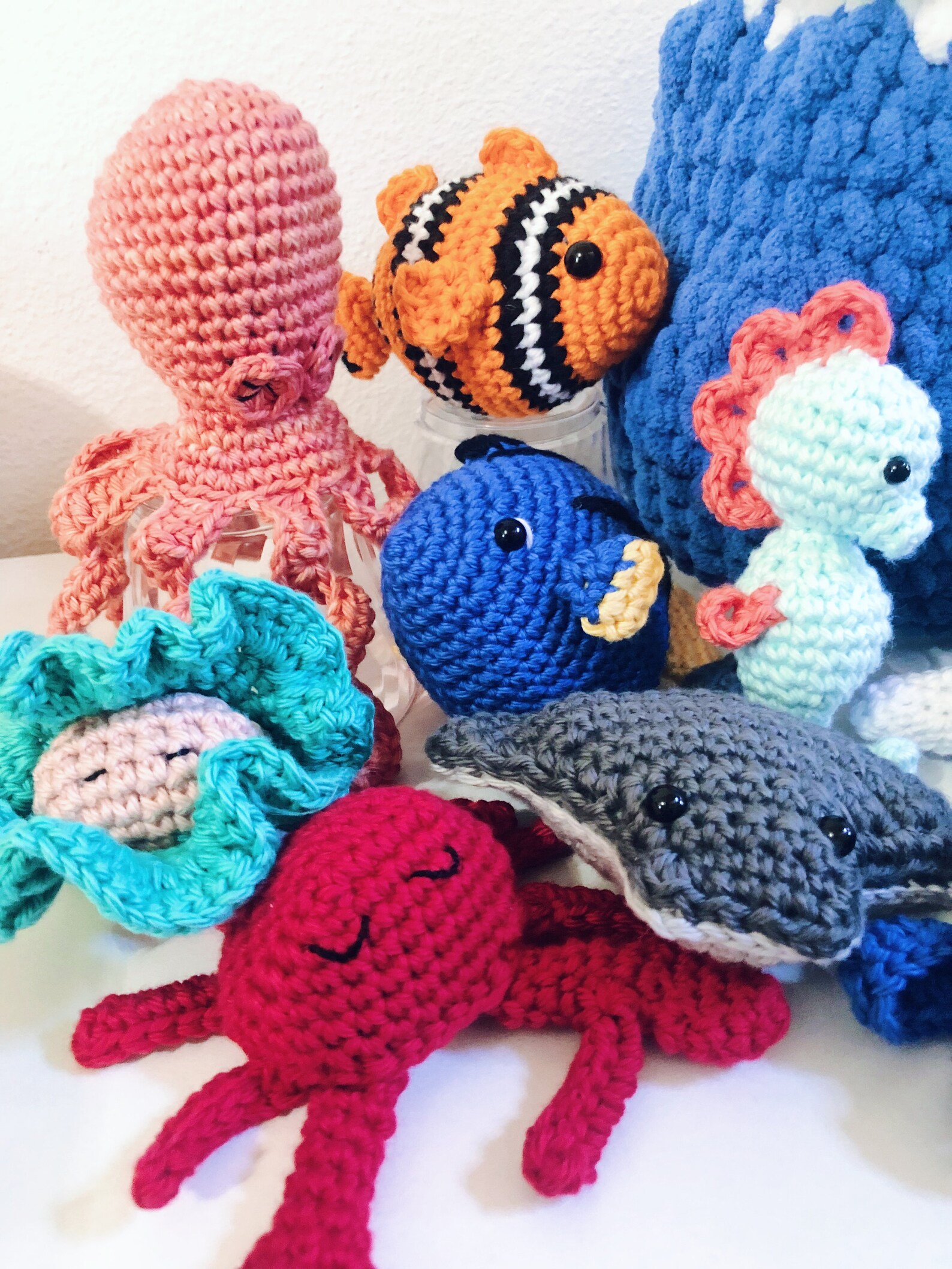 Crochet Fish Bowl Baby and Toddler Toy with Sea Creatures Etsy