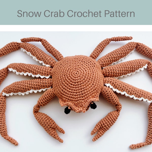 PDF Pattern: Crochet Snow Crab