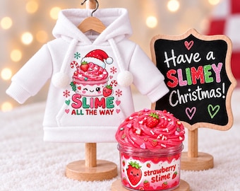 Elf Slime Prop Set: Mini Hoodie + Mystery Slime (Christmas Activity)