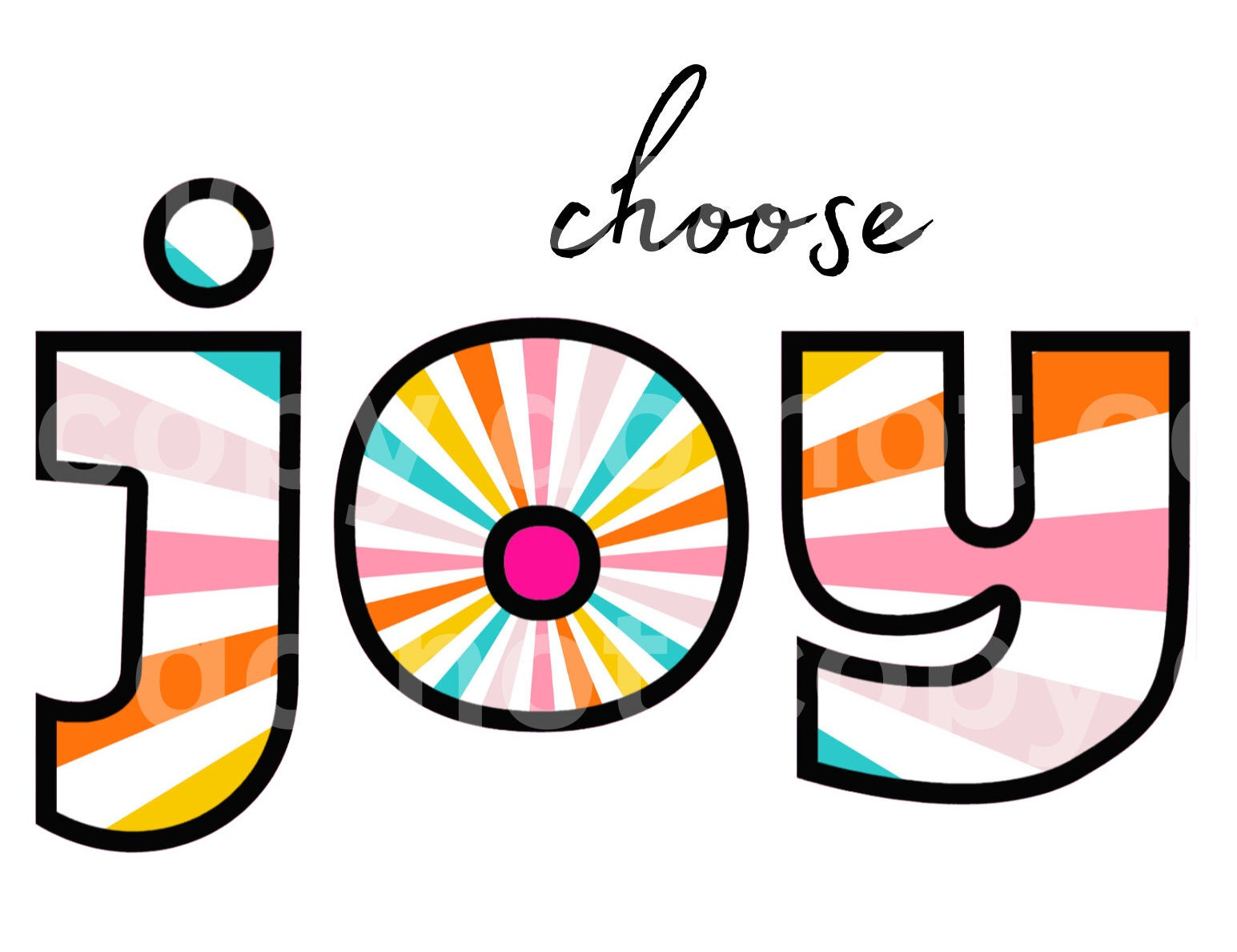 Choose Joy Happy Colorful Spiritual | SVG | PNG| Digital File | Mama Patch | Cut File | Print | Cricut