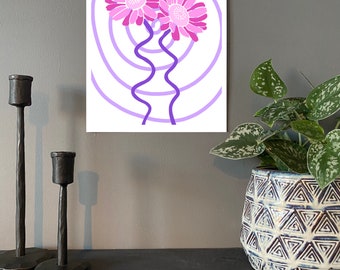 PINK DAISIES A4 Print