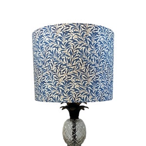 William Morris Mini Willow Bough Navy Handmade Lampshade
