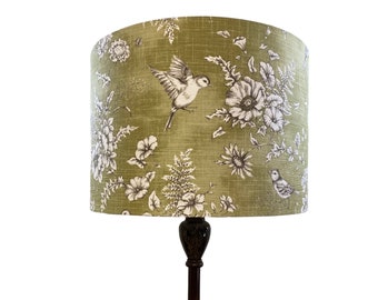 Iliv Finch Toile Willow Green Handmade Lampshade