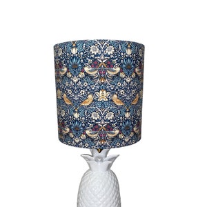 William Morris Mini Strawberry Thief Teal Handmade Lampshade