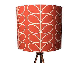 Orla Kiely Linear Stem Tomato Handmade Lampshade