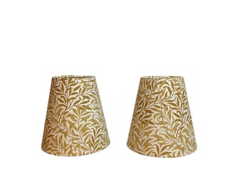 SALE - (1) One William Morris Willow Bough Gold Sconce 4x6x6 (Gold Lining) - Ready to Ship