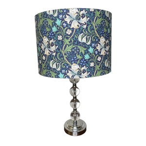 William Morris Golden Lily Navy Handmade Lampshade (New)