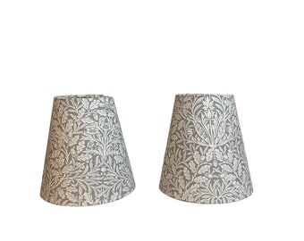 William Morris Mineral Acorn Dove Fabric Sconce Chandelier Candelabra Lampshade (sold individually)