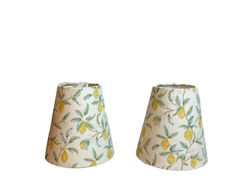 William Morris Orkney Lemon Tree Fabric Sconce Chandelier Candelabra Lampshade (sold individually)