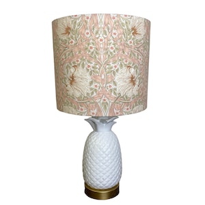 William Morris Pimpernel Blush Handmade Lampshade (New)