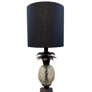 Black Linen Handmade Lampshade