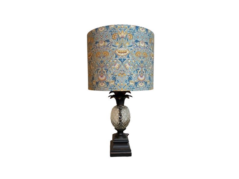 William Morris Standen Lodden Dusk Handmade Lampshade image 1
