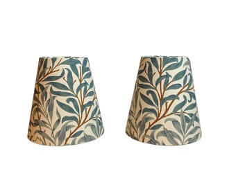 SALE - (1) William Morris Willow Bough Green Sconce 3x5x5 with Copper Lining - Ready to Ship