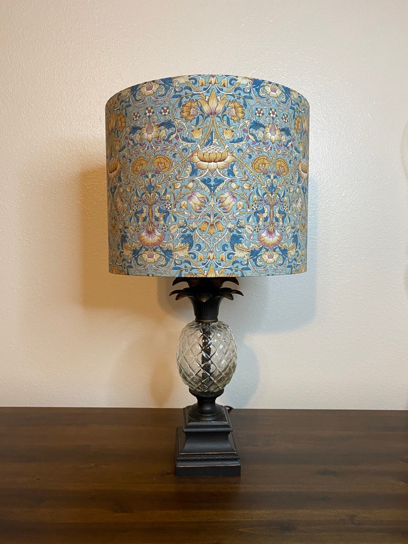 William Morris Standen Lodden Dusk Handmade Lampshade image 2