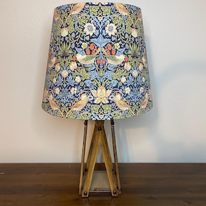 SALE - William Morris Strawberry Thief Navy - 14x16x12 empire (Ready to Ship)