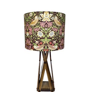 William Morris Strawberry Thief Chocolate Handmade Lampshade (New)