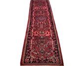 SERAPI RUNNER RUG - 2.9x11.8 Ft. Handmade 1960s Vintage Rug, Lilihan Mallayer Sarouk