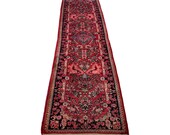 SERAPI RUNNER RUG - 2.9x11.8 Ft. Handmade 1960s Vintage Rug, Lilihan Mallayer Sarouk