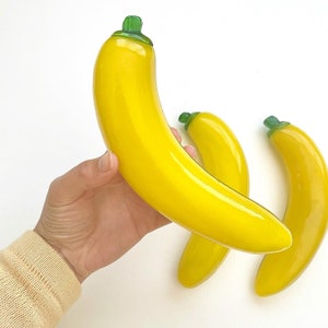 Vintage Glass Bananas, Glass Fruit Decor, Gift Ideas