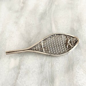 Antike Sterling Silber Schneeschuh-Brosche / Bar Pin