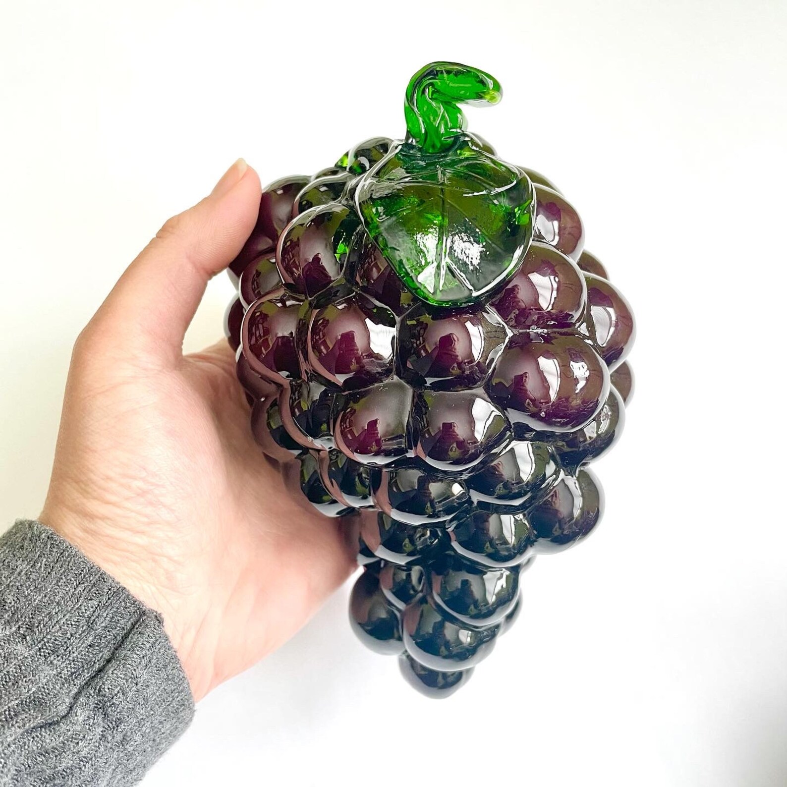 Vintage Glass Grapes Glass Fruit Decor Gift Ideas - Etsy